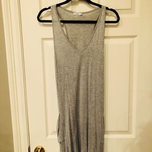 Grey midi dress
